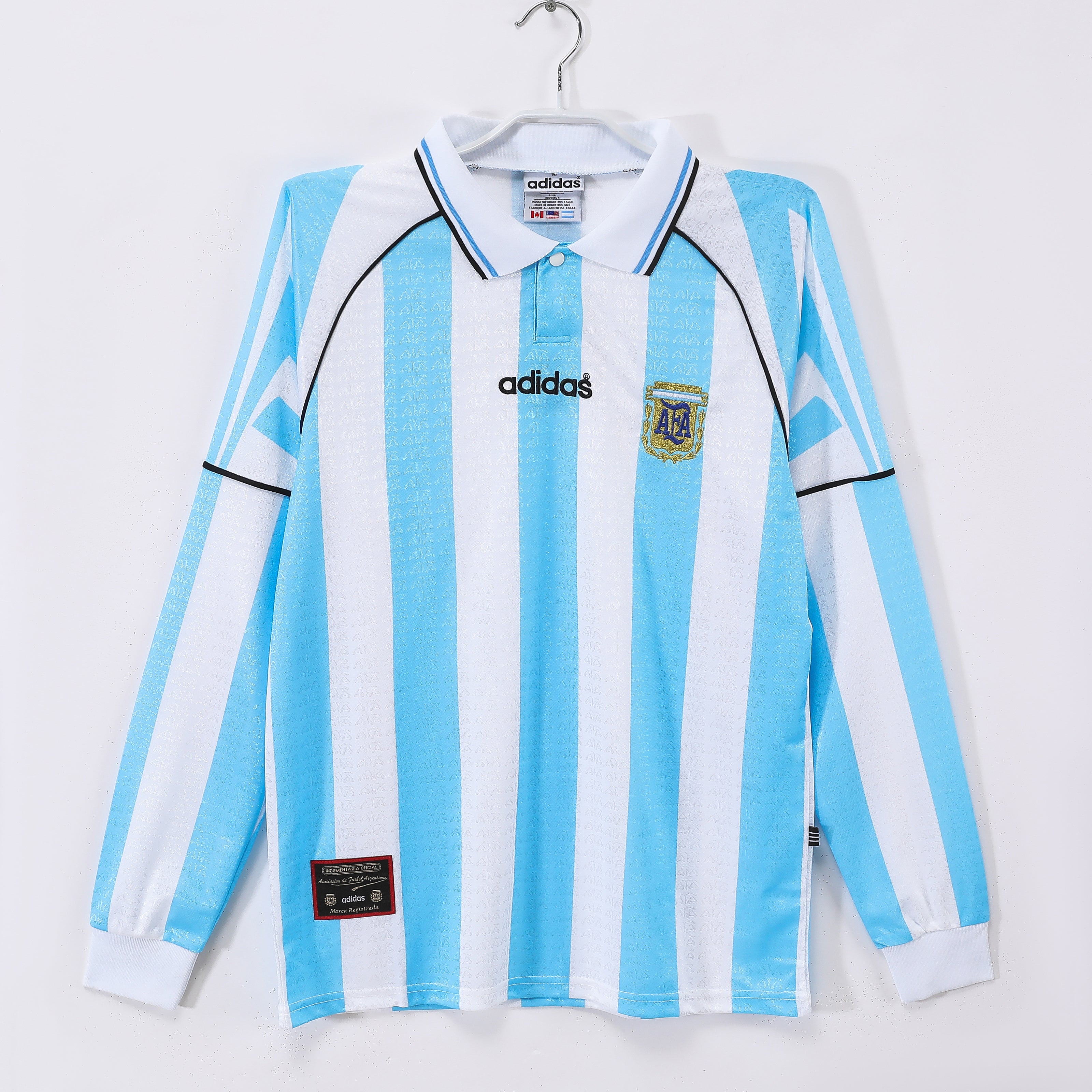 Argentina 1996-97 retrodrakt med lange ermer