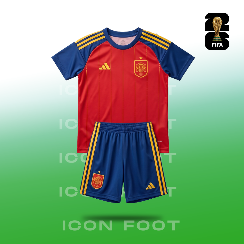 Spanias hjemmedrakt 2026 for barn
