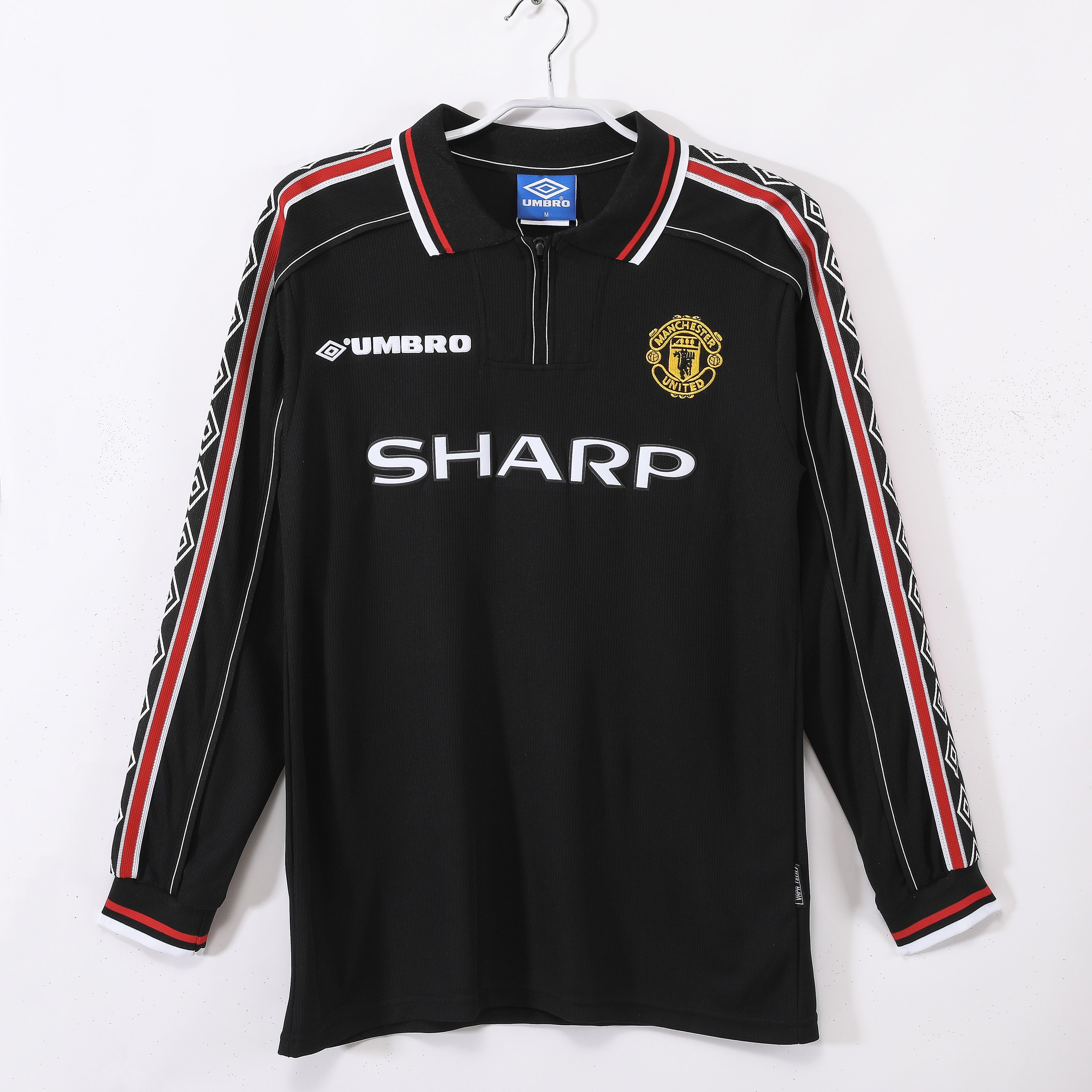 Manchester United 1998 retro bortedrakt, langermet